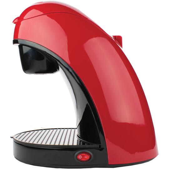 Brentwood Red Single-Serve Coffee Maker with Porcelain Mug